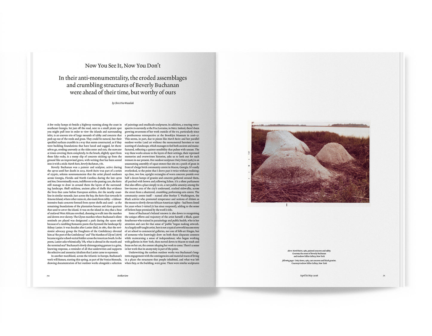 ArtReview April and May 2026